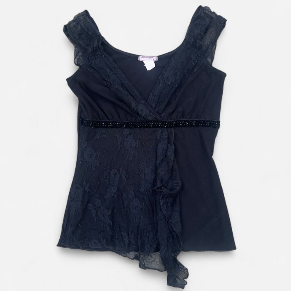 Vol. 1 Vintage Lace Y2K Ruffle Fairy Blouse